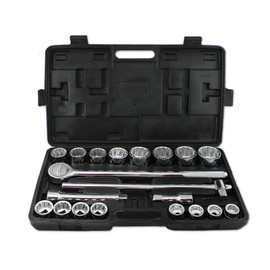 Harvest Forge 86826 3/4-Inch Dr. SAE Socket Set, Molded Case, 21-Piece