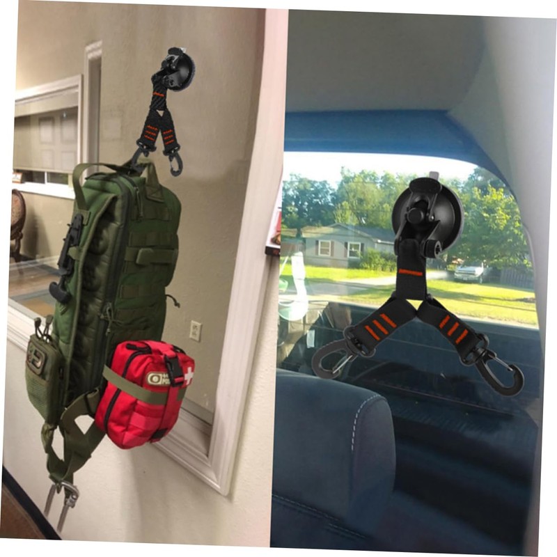 Mipcase 2Pcs Double Headed Suction Cup Hanger Durable Vacuum Hooks