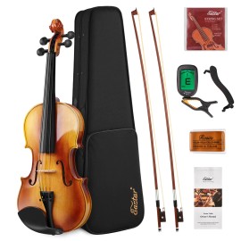Eastar  Eastar EVA-330 Acoustic Violin 4/4 Full Size Solidwood Fiddle With Case Bows