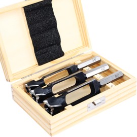 SICWOOD 3PCS Wood Plug Cutters Set, Wood Tenon Maker Dowel Pocket Hole Plug Cutters, Woodworking Drill Bit, Suiatble for Making 3/8" 1/2" 5/8" Wood Dowel Pins- (Wood Plug Cutters)