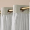 TOWN & COUNTRY LUXE Talia Double Layer Indoor Curtains, Sheer