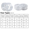 Pack of 2 Car Rubber Shock Absorbers, Universal Transparent Absorber
