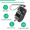 Windspeed 2P Dual Pitch Counter Baseball, Pitch Counter Clicker Black