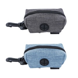 2 Pieces Of Pet Litter Bags, Garbage Bags, Pet Outing Bags, Pet Training Bags, Outing Bags, Portable Hook Bags (Blue, Gray)