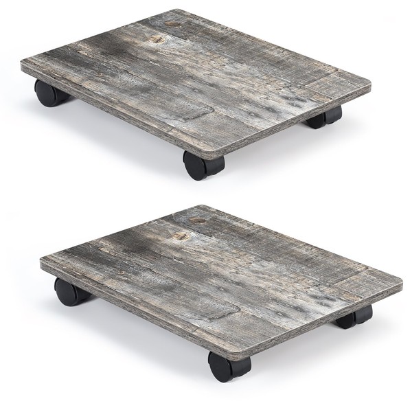 Rolling Computer Stand Set of 2, PC Stand for Floor,