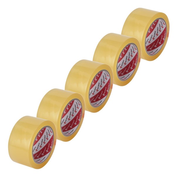 Nichiban 640PF50-5P Transparent Packaging Tape Carton Tape, 5 Rolls, Width 2.0 inches (50 mm) x 166.4 ft (50 m) Roll
