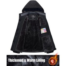 MAGCOMSEN Ski Jacket for Women Snow Jacket Waterproof Insulated Winter Jackets with Hood Ladies Snowboarding Jacket Windproof