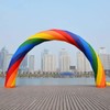 WYDDDARY Rainbow Advertising Arch 19.7x9.8ft Inflatable Arch Without Blower for