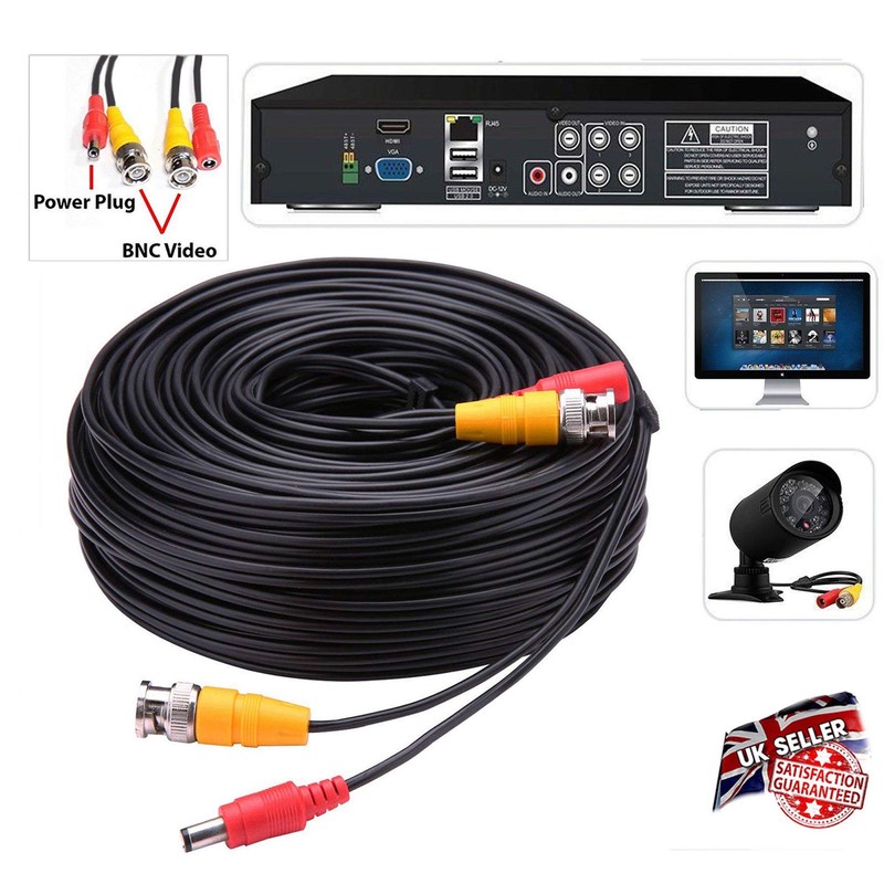 Auroh 5M - 40M BNC Video Power Cable 2-in-1 Pre-made