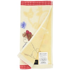 Marushin 1005035700 Ghibli Kiki's Delivery Service, Jiji Hand Towel, 9.8 x 9.8 inches (25 x 25 cm), Town of Dreams, 100% Cotton