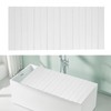 Folding Bathtub Cover for Standard Bathtubs,PVC Waterproof Bath Tray with