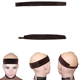 Diademas de agarre para peluca para mujer, 2 piezas de banda de agarre ajustable para peluca para encaje frontal, antideslizante, bufanda, sombrero, p