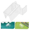 WOONEKY 3pcs Transparent Acrylic Billiard Chalk Box Portable Travel Case