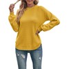 MEROKEETY Women's Fall Sweaters 2025 Cozy Knit Sweater Casual Loose