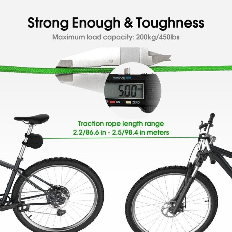 Liyquint Bike Towing System Rope for Parent Kid Towing Strap,Outdoor