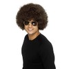 Smiffys 70's Funky Afro Wig - Brown(Size: One size)