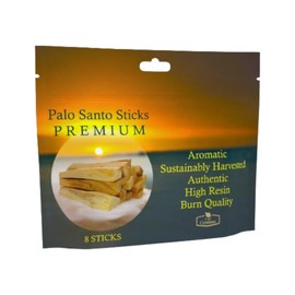 Palo Santo Sticks Premium, Aromatic. High Resin, 8 Sticks