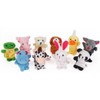 XLKJ Pack of 16 finger puppets animals, finger plush toy
