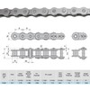 YOXUFA 415H Chain 110L Links with Motorized Bike Chain Tensioner
