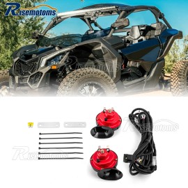 RI For Honda Pioneer 700 1000 UTV Universal Street Legal Horn Kit W/Rocker Switch