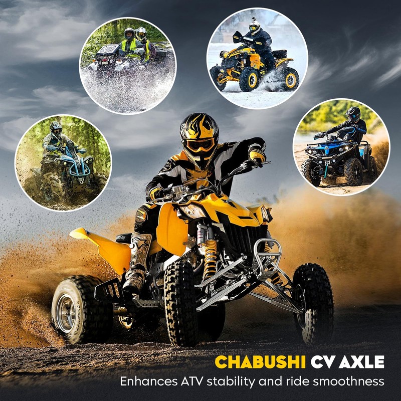 Chabushi Rear CV Axle Shaft for Arctic Cat Wildcat 1000/4