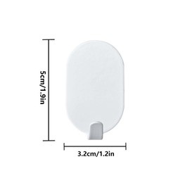 10 Pack Heavy Duty Carbon Steel Adhesive Hooks for Kitchen, Bathroom, Coat, Towel, Key Holder - Strong Command Hooks(5 Black +5 White)