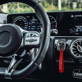 Car Motorcycle Keychain Key Rings - Car Keychain Tag, Wristlet Strap for Key, Hand Wrist Lanyard Key Chain Holder (Red, One size)