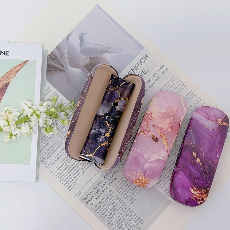 BESTOCEAN 3pack eyeglass case hard shell，glasses case hard shell，eye glass