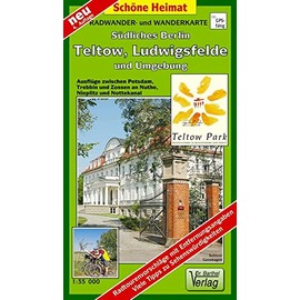 Radwander- und Wanderkarte Südliches Berlin, Teltow, Ludwigsfelde und Umgebung: Ausflüge zwischen Potsdam, Trebbin und Zossen an Nuthe, Nieplitz und ... Nieplitz und Nottekanal (Schöne Heimat)