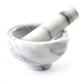 Norpro 693 White Marble Mortar and Pestle, 1 EA
