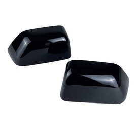 Top Half Mirror Caps Cover Trim Fit for Ford F250 F350 F450 F550 Super Duty 2017-2024 Glossy Black