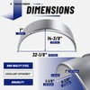 ECOTRIC Round Trailer Fenders W/Fender Backs 32-1/8"x 9-1/8" x 14-3/8"Fit