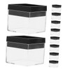 Operitacx Plastic Mineral Specimen Display Case 12pcs Storage Boxes Easy