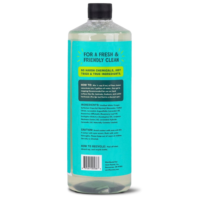 Aunt Fannie's Ultra Concentrated Floor Cleaner Vinegar Wash, Multi-Surface Solution