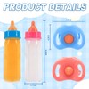 COSDOLLL Magic Disappearing Milk Bottle W/Pacifier, Pretend Play Feeding Toy