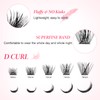 Lashes Cluster 72 Pcs Individual Lashes D Curl 8-16 mm
