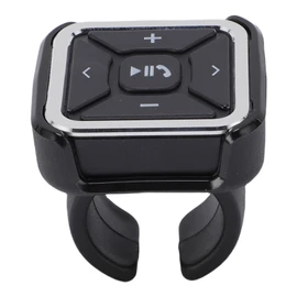 Bluetooth Media Button, Steering Wheel Remote Control for Selfie Music Headphones Control Button, Remote Selfie Control Car Bike Motorbike Boat Powersports