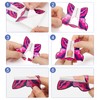 AHIER Butterfly-Shape Self-Adhesive Gel Nail Extension Forms - 100PCS Acrylic