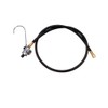 Gas Hose and Regulator,1/4" ID x 4 ft.