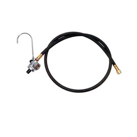 Gas Hose and Regulator,1/4" ID x 4 ft.