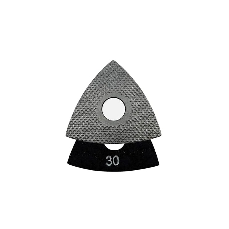 3" Triangular Diamond Grinding/Polishing Pads for Oscillating Multi-Tools, 3mm Segment