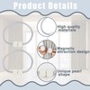10 Pcs Magnetic Curtain Tie Backs, Magnetic Tie Backs for