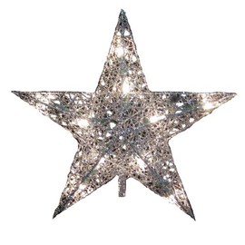 Kurt Adler UL0131S 10 Luces de Alambre Plateado, 9 Pulgadas