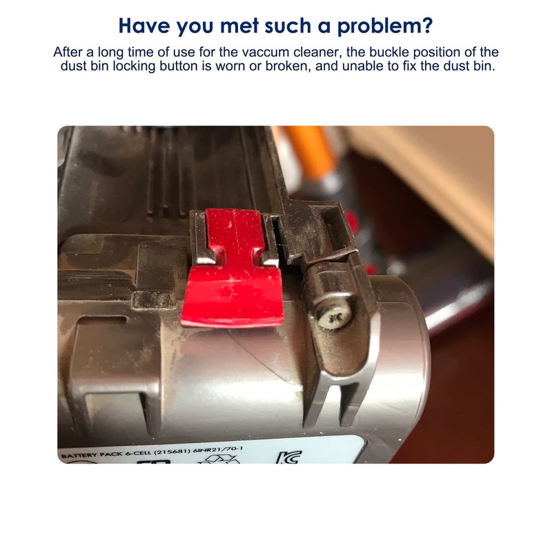 Dust Bin Locking Button Compatible with Dyson V7 V8 SV10