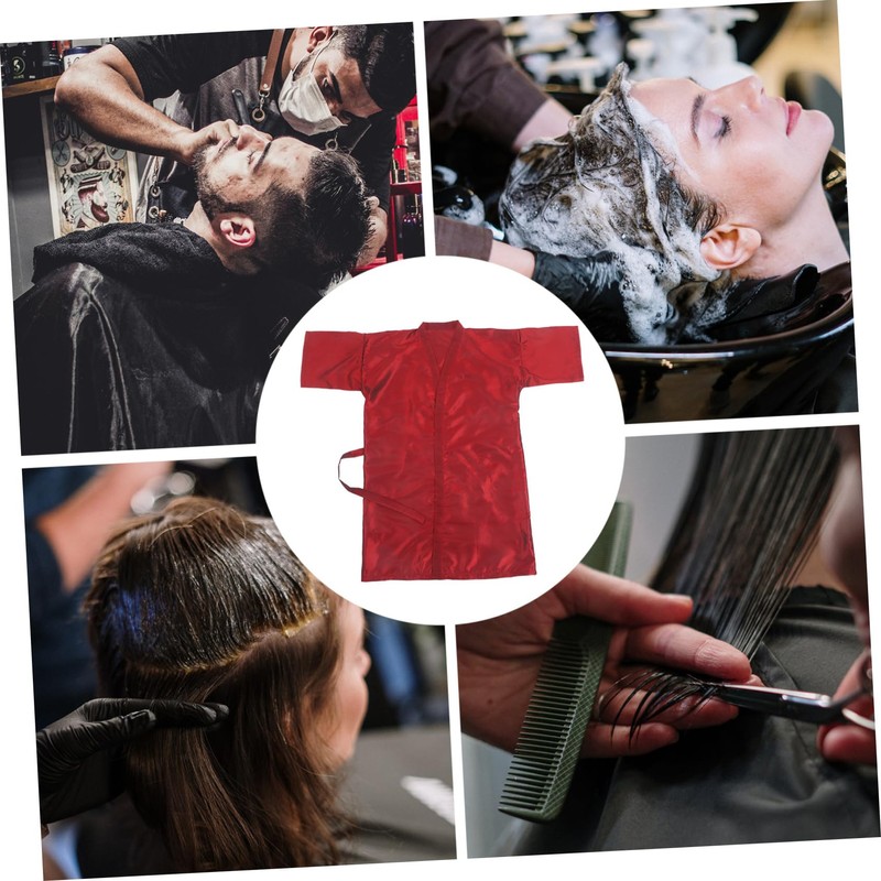 BIUDECO Barber Shop Cape Hair Cutting Smock Static- Soft Polyester