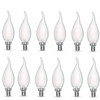 carryBC Candelabra LED Bulbs 2700K 40w Equivalent Improve Flame tip