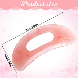 Ajcotahm Body Gua Sha Tool Cellulite Guasha Tool Large Gua Sha Massage Tools Muscle Scraping Massage Tools with Handle for Back Neck Face Leg Lymphatic Drainage Cellulite Remove (Pink)
