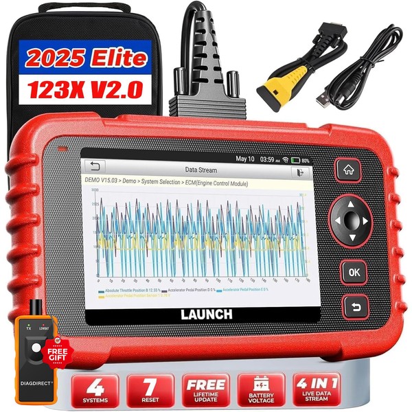 LAUNCH 2025 LAUNCH CRP123X CRP123E V2.0 OBD2 Scanner Diagnostic Engine