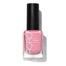 roro AHA Infused 21+ Free Nail Polish - Chip-Resistant High-Impact Nail Color Lacquer Made in the USA, Vegan/Cruelty-Free, Gluten-Free, Can’t Sit With Us, Light Bubblegum Pink, .4Fl Oz/12mL