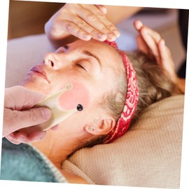 Baluue 2 Pcs Scalp Massage Tool Face Roller Massager Plate Body Scraping Board for Neck Face Eye Shoulder